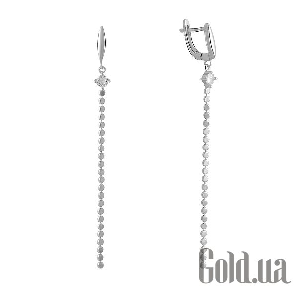 

Серьги с подвесками Fresh Jewelry, Серебряные серьги с куб. циркониями