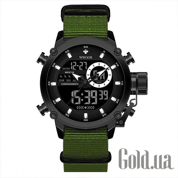 

Мужские часы Wwoor, Мужские часы Strike Green 2869