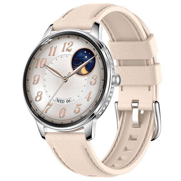 UWatch Смарт часы Smart Brilliant Slim Silver Rubber 3911 bt3911