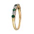 Женское золотое кольцо с бриллиантами и изумрудами - фото 3