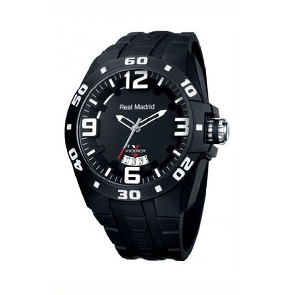 Viceroy Real Madrid Black Rubber Date 432851-55