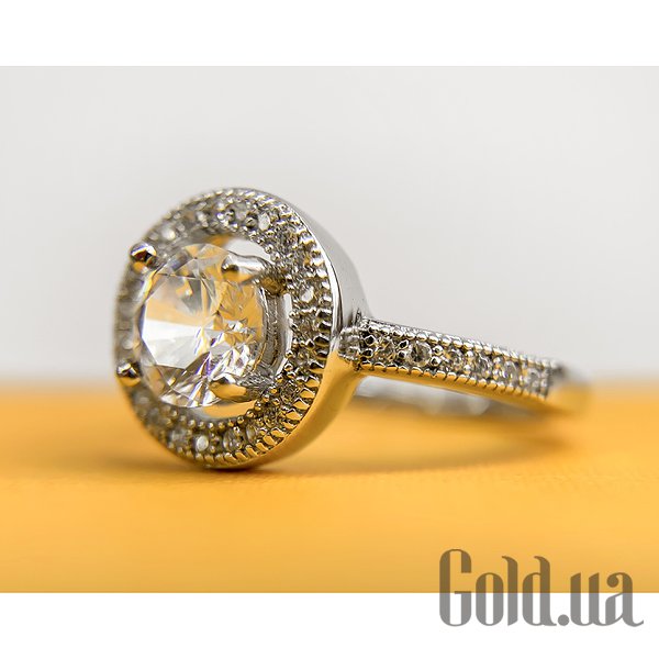 Каблучка Lurie Jewelry Срібне каблучка з куб. цирконіями, 18