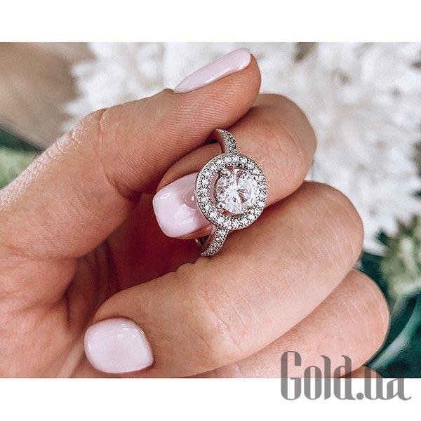 Каблучка Lurie Jewelry Срібне каблучка з куб. цирконіями, 18