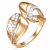 Женское золотое кольцо с бриллиантами, 1604178