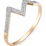 Женское золотое кольцо с бриллиантами, 1611858