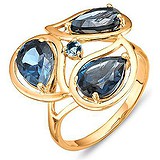 Женское золотое кольцо с топазами, 1635922