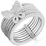 Женское серебряное кольцо с куб. циркониями, 1664850