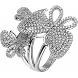 Женское серебряное кольцо с куб. циркониями, 1670226
