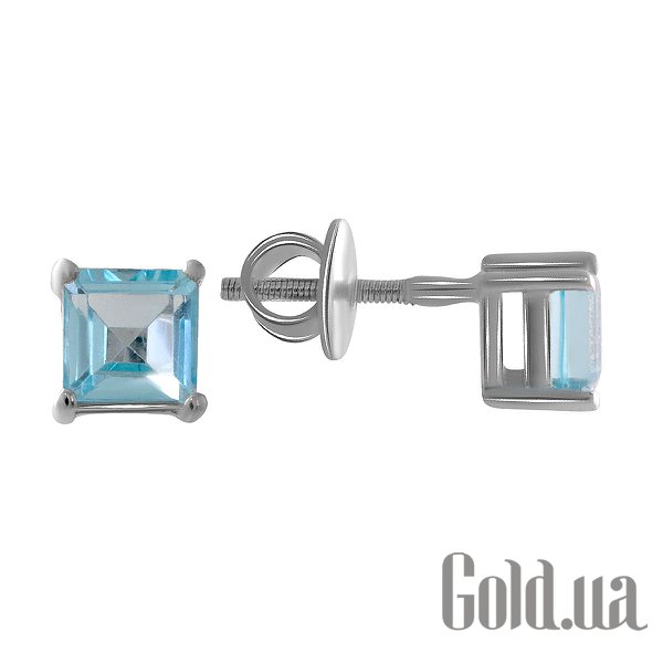 

Серьги-гвоздики Fresh Jewelry, Серебряные серьги с топазами