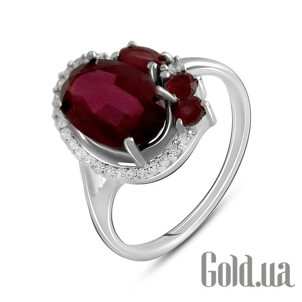 

Женские кольца Fresh Jewelry, Женское серебряное кольцо с куб. циркониями и рубинами, 17.5