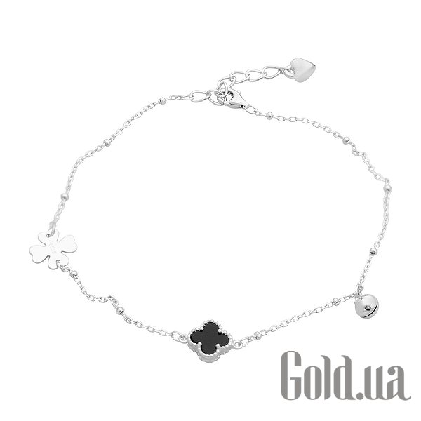 

Браслет на ногу Fresh Jewelry, Серебряный браслет на ногу с ониксом, 23