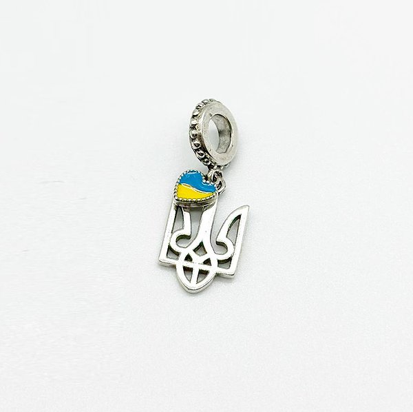 Серебряная наборная подвеска с эмалью