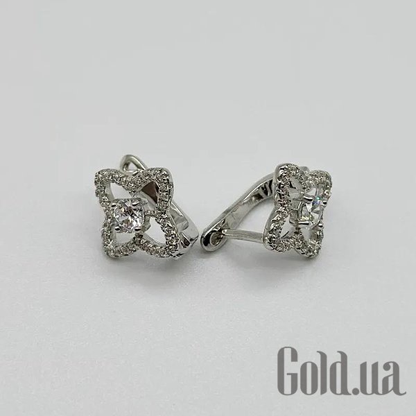 

Серьги Silvex925, Серебряные серьги с куб. циркониями