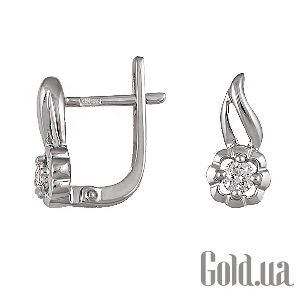 

Серьги Lurie Jewelry, Золотые серьги с бриллиантами