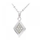 Кулон з ланцюжком з кристалами Swarovski, 829778
