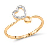 Золотое кольцо с бриллиантами, 1551699