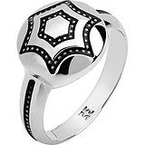 Женское серебряное кольцо с эмалью, 1555027