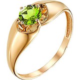 Женское золотое кольцо с хризолитом, 1603411
