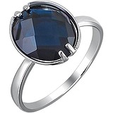 Женское серебряное кольцо с синт. турмалином, 1671251