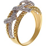 Женское золотое кольцо с бриллиантами, 1673299