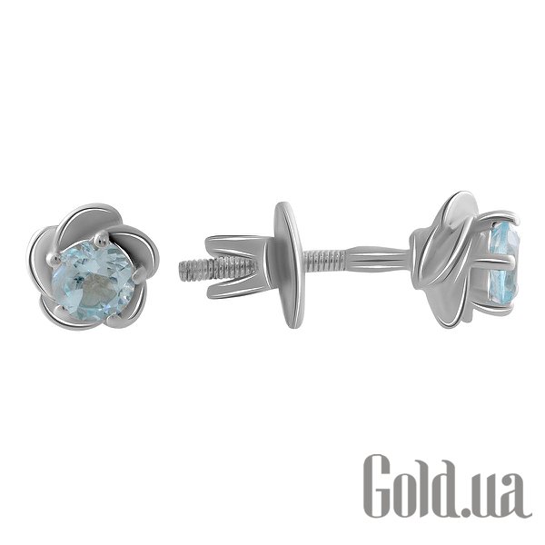 

Серьги-гвоздики Fresh Jewelry, Серебряные серьги с топазами