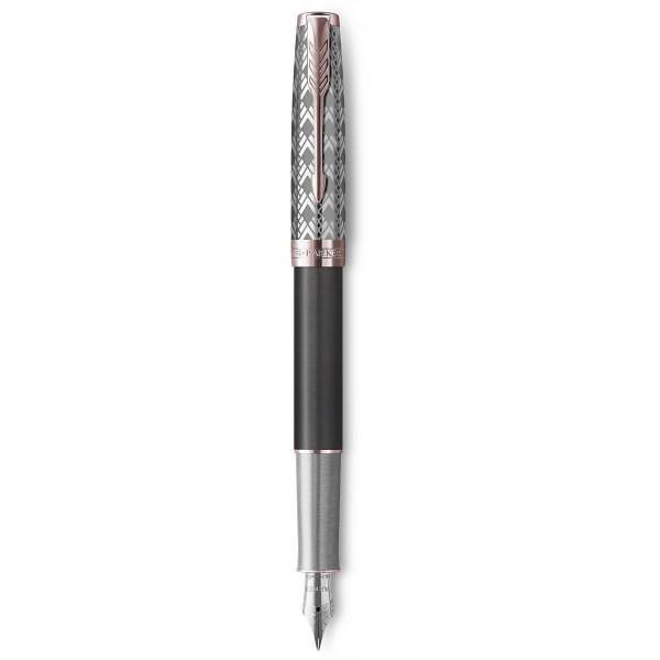 Parker Чорнильна ручка Sonnet 17 Metal &amp; Grey Lacquer PGT FP F 68 211