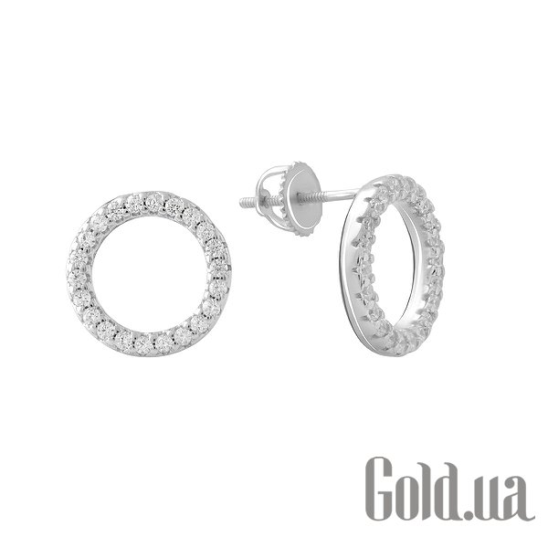 

Серьги-гвоздики Fresh Jewelry, Серебряные серьги с куб. циркониями