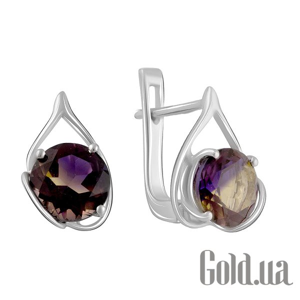 

Серьги Fresh Jewelry, Серебряные серьги с синт. аметринами