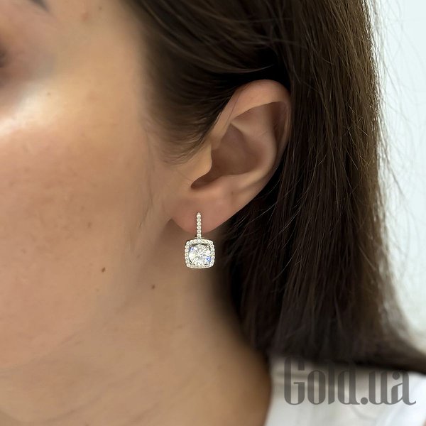 Сережки Fresh Jewelry Срібні сережки з куб. цирконіями