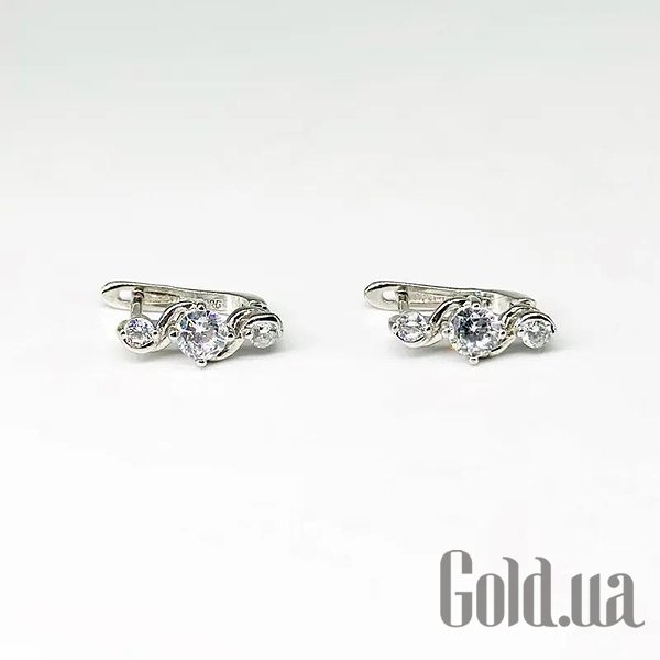 

Серьги Silvex925, Серебряные серьги с куб. циркониями