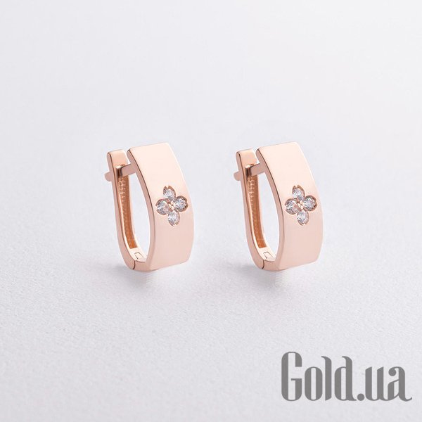 

Серьги Украина, Серебряные серьги с куб. циркониями