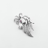 Серебряная брошь з куб. циркониями, 1798227