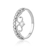 Женское золотое кольцо с камнями  Swarovski, 312659
