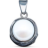 Silver Wings Срібний кулон з прісно. перлами, 1620820