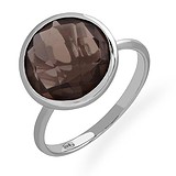 Женское серебряное кольцо с кварцем, 1665108