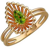 Женское золотое кольцо с хризолитом, 1667412
