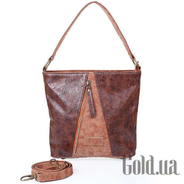 

Сумки женские Laskara, Коричневый, Женская сумка LK10204-choco-camel