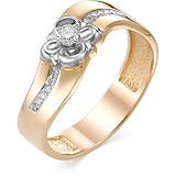 Женское золотое кольцо с бриллиантами, 1604181