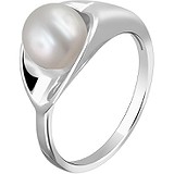DeFleur Женское серебряное кольцо с культив. жемчугом, 1654613
