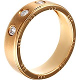 Золотое обручальное кольцо с бриллиантами, 1673045