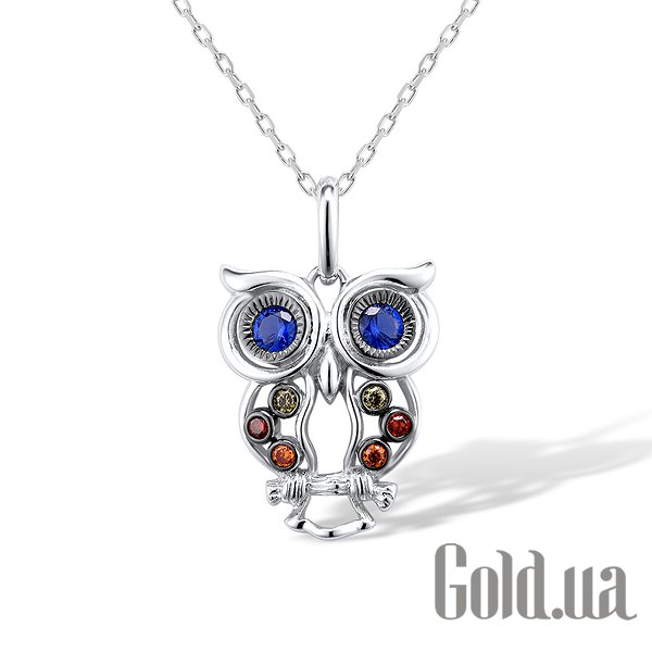 

Женские кулоны Lurie Jewelry, Серебряный кулон с куб. циркониями
