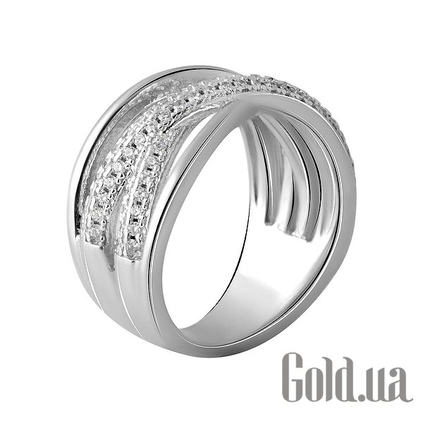 

Женские кольца Fresh Jewelry, Женское серебряное кольцо с куб. циркониями, 16