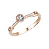 Золотое кольцо с бриллиантом, 1747797