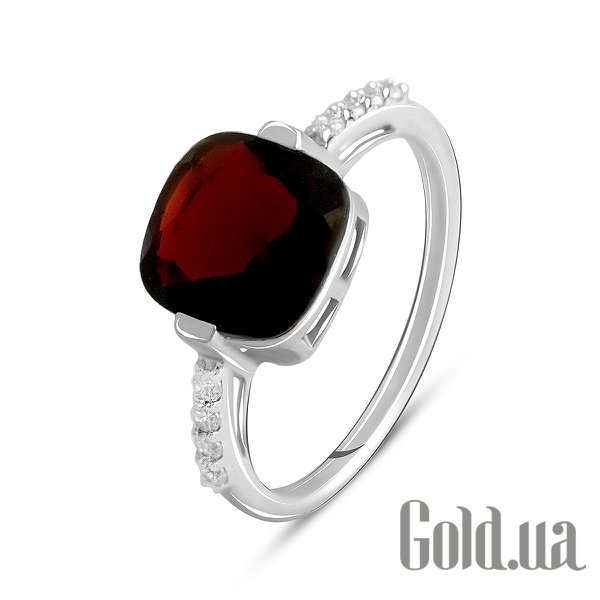 

Женские кольца Fresh Jewelry, Женское серебряное кольцо с куб. циркониями и гранатом, 17