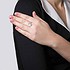 Женское серебряное кольцо с куб. циркониями и жемчугом - фото 3