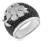 Женское золотое кольцо с бриллиантами, 127062