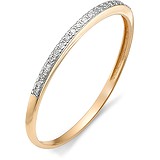 Золотое обручальное кольцо с бриллиантами, 1553750