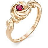 Женское золотое кольцо с рубином, 1612374