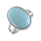 Женское серебряное кольцо с аквамарином, 1626454