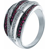 Женское золотое кольцо с бриллиантами и рубинами, 1646166
